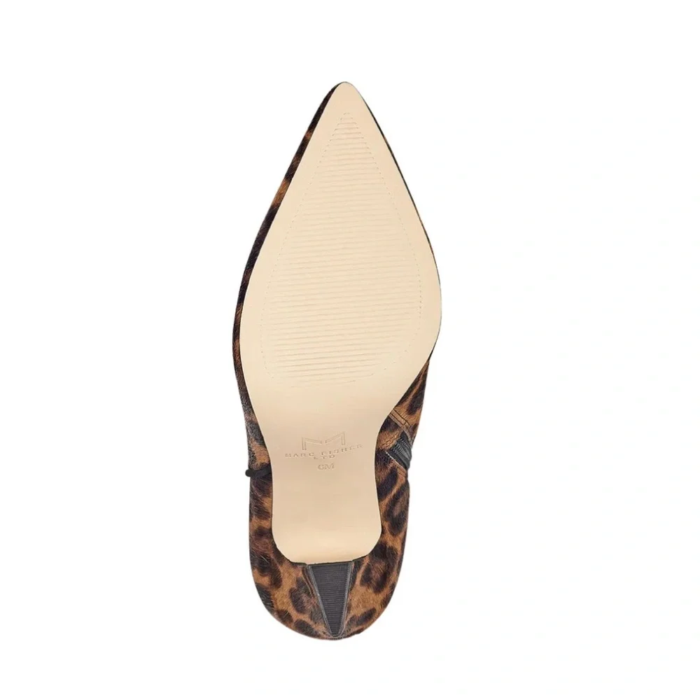 NEW! MARC FISHER MAYAELY ZEBRA PONY HAIR BOOTIES - Picture 3 of 3
